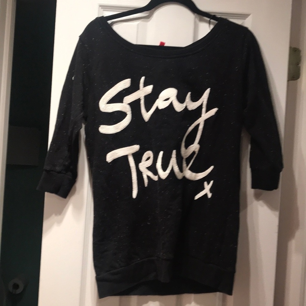 Black lounge wear top